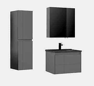 Orka Likya 65 Banyo Dolabı + Boy Dolabı 40 Beyaz (Boy Dolabı Dahildir)