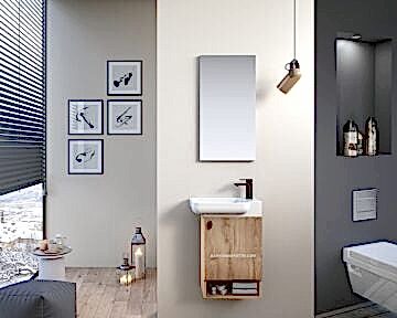 Orka Begonya 55 Banyo Dolabı Legnano