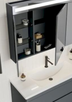 Orka Varna 100 Banyo Dolabı Antrasit ( Boy Dolabı Hariçtir )