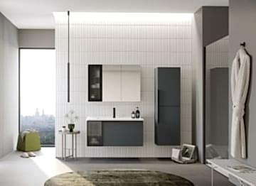 Orka Pure 100 Banyo Dolabı Antrasit (Boy Dolabı Hariçtir)