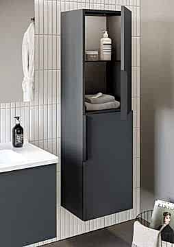Orka Pure 100 Banyo Dolabı Antrasit (Boy Dolabı Hariçtir)