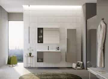 Orka Pure 100 Banyo Dolabı Vizon (Boy Dolabı Hariçtir)