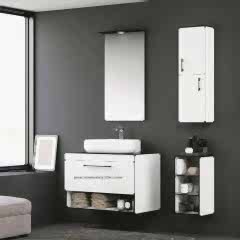 Orka Knidos 90+30 Banyo Dolabı Beyaz ( Alt ve Üst Yan Boy Dolapları Dahildir )