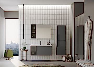 Orka Pure 80 Banyo Dolabı + Boy Dolabı 40 Gri (Boy Dolabı Dahildir)
