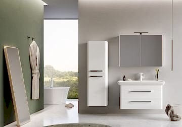 Orka Rose 80 Banyo Dolabı + Boy Dolabı 40 Beyaz ( Boy Dolabı Dahildir )