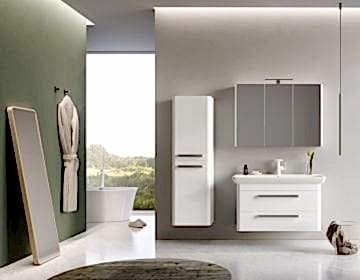 Orka Rose 100 Banyo Dolabı + Boy Dolabı 40 Beyaz ( Boy Dolabı Dahildir )