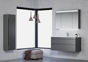 Orka Varna 120 Banyo Dolabı + Boy Dolabı 40 Antrasit ( Boy Dolabı Dahildir )