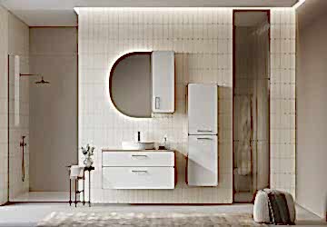 Orka Salerno 95 Banyo Dolabı Legnano / Mat Beyaz ( Boy Dolabı Hariçtir )