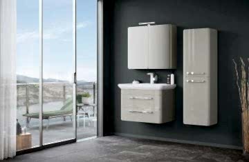 Orka Rose 80 Banyo Dolabı + Boy Dolabı 40 Kaşmir ( Boy Dolabı Dahildir )