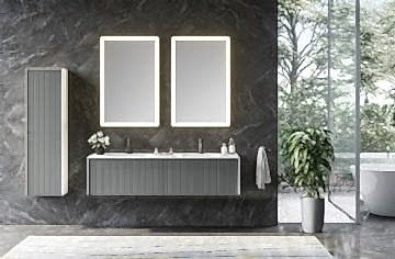Orka Cube 160 Banyo Dolabı Gri ( Boy Dolabı Hariçtir )