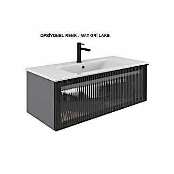 Orka Urban 100 Banyo Dolabı Gri ( Alt Yan Dolap 100 Gri ve Boy Dolabı 40 Gri Hariçtir)
