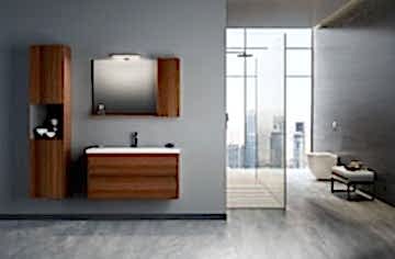 Orka Düden 100 Banyo Dolabı ( Çekmeceli ) Teak (Boy Dolabı Hariçtir)
