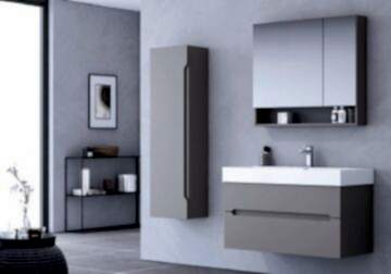 Orka Malta 80 Banyo Dolabı + Boy Dolabı 40 Gri (Boy Dolabı Dahildir)