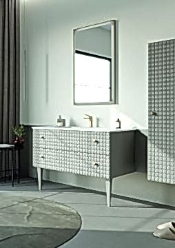 Orka Lipari 100 (Ayaklı) Banyo Dolabı Mat Vizon ( Boy Dolabı Hariçtir )