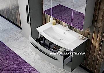 Orka Urla 90 Banyo Dolabı Beyaz (Boy Dolabı HARİÇTİR)