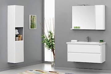 Orka Düden 100 Banyo Dolabı ( Çekmeceli ) Beyaz (Boy Dolabı Hariçtir)
