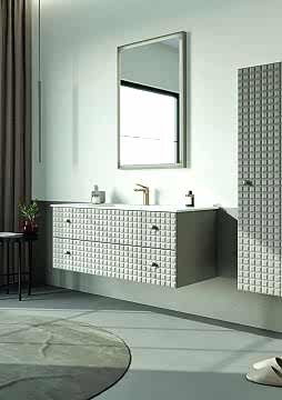 Orka Lipari 100 (Asma) Banyo Dolabı Mat Vizon ( Boy Dolabı Hariçtir )