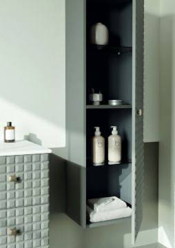Orka Lipari 100 (Asma) Banyo Dolabı Mat Vizon ( Boy Dolabı Hariçtir )