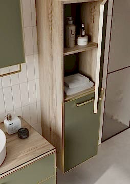 Orka Salerno 95 Banyo Dolabı Legnano / Mat Sardunya ( Boy Dolabı Hariçtir )
