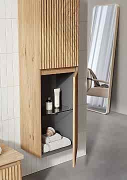 Orka Lentia 80 Banyo Dolabı Beyaz ( Alt Yan Dolap 80 Beyaz ve Boy Dolabı 40 Beyaz Hariçtir)