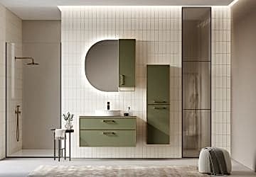 Orka Salerno 75 Banyo Dolabı Legnano / Mat Sardunya ( Boy Dolabı Hariçtir )