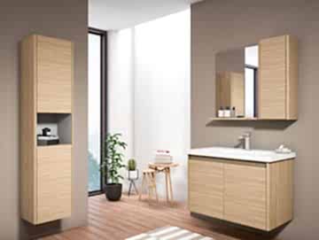 Orka Düden 80 Banyo Dolabı ( Kapaklı ) Odeon Beyaz Meşe ( Boy Dolabı Hariçtir )