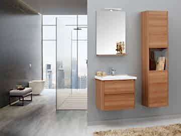 Orka Düden 65 Banyo Dolabı ( Çekmeceli ) Teak ( Boy Dolabı Hariçtir )