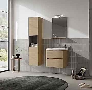 Orka Düden 65 Banyo Dolabı ( Çekmeceli ) Odeon Beyaz Meşe ( Boy Dolabı Hariçtir )