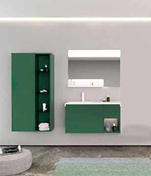 Orka Milano 100 Banyo Dolabı Yeşil ( Boy Dolapları Hariçtir )