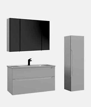 Orka Messina 100 Banyo Dolabı (Dolaplı Aynalı) Mat Beyaz ( Boy Dolabı Hariçtir )