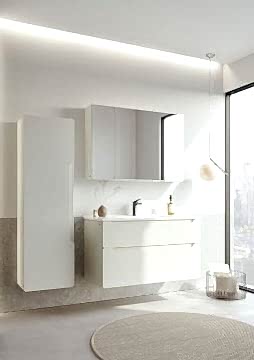 Orka Messina 100 Banyo Dolabı (Dolaplı Aynalı) + Boy Dolabı 40 Mat Kaşmir ( Boy Dolabı Dahildir )