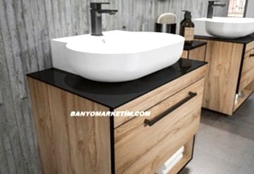Orka Knidos 70 Banyo Dolabı Legnano (Beyaz Lavabolu) ( Boy Dolapları Hariçtir )