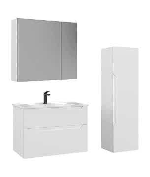 Orka Messina 85 Banyo Dolabı (Dolaplı Aynalı) Mat Beyaz ( Boy Dolabı Hariçtir )