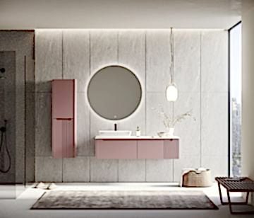 Orka Biella 140 Banyo Dolabı ( Led'li Aynalı ) Pudra ( Boy Dolabı Hariçtir )