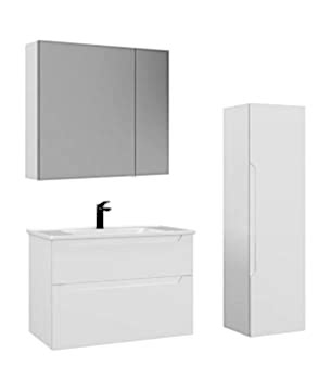 Orka Messina 85 Banyo Dolabı (Dolaplı Aynalı) Mat Kaşmir ( Boy Dolabı Hariçtir )