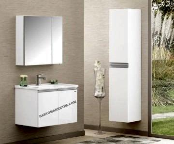 Orka Terme 80 Banyo Dolabı + Boy Dolabı 35 Beyaz (Boy Dolabı Dahildir)