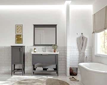 Orka Bastle 80 Banyo Dolabı + Boy Dolabı 48 Gri (Boy Dolabı Dahildir)