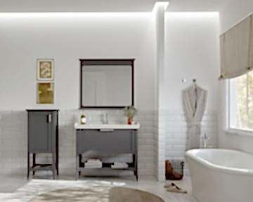 Orka Bastle 80 Banyo Dolabı + Boy Dolabı 48 Antrasit (Boy Dolabı Dahildir)