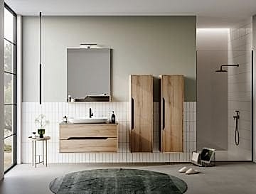 Orka Galia 80 Banyo Dolabı + Boy Dolabı 40 Legnano ( Boy Dolabı Dahil 1 Ad.)