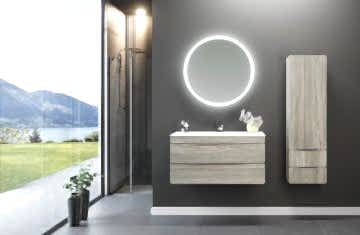 Orka Vento 100 Banyo Dolabı + Boy Dolabı 40 Dublin ( Boy Dolabı Dahildir )