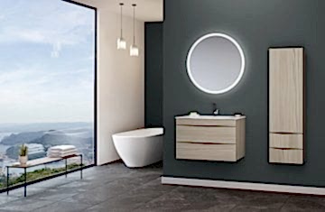 Orka Vento 80 Banyo Dolabı + Boy Dolabı 40 Glasgow ( Boy Dolabı Dahildir )