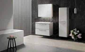 Orka Nuvola 80 Banyo Dolabı + Boy Dolabı 40 Beyaz ( Boy Dolabı Dahildir )