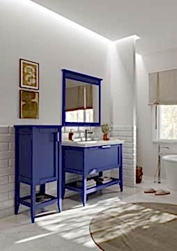 Orka Bastle 100 Banyo Dolabı Lacivert (Boy Dolabı Hariçtir)