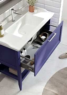 Orka Bastle 100 Banyo Dolabı Lacivert (Boy Dolabı Hariçtir)