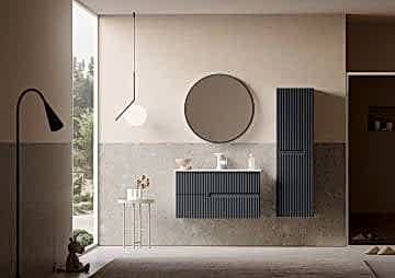 Orka Moonlight 90 Banyo Dolabı + Boy Dolabı 40 Antrasit ( Boy Dolabı Dahildir )