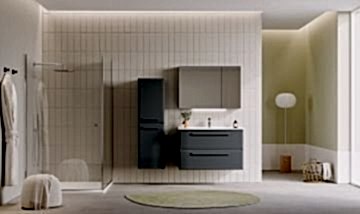 Orka Nuvola 80 Banyo Dolabı Gri ( Boy Dolabı Hariçtir )