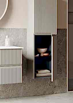 Orka Moonlight 90 Banyo Dolabı Lacivert ( Boy Dolabı Hariçtir )