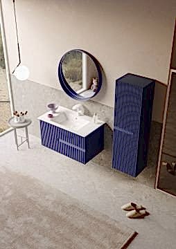 Orka Moonlight 90 Banyo Dolabı Lacivert ( Boy Dolabı Hariçtir )