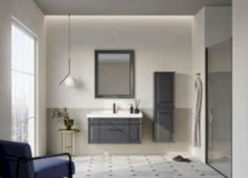 Orka Design 105 Banyo Dolabı Antrasit ( Boy Dolabı Hariçtir )