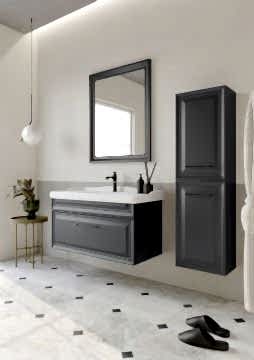 Orka Design 105 Banyo Dolabı Antrasit ( Boy Dolabı Hariçtir )